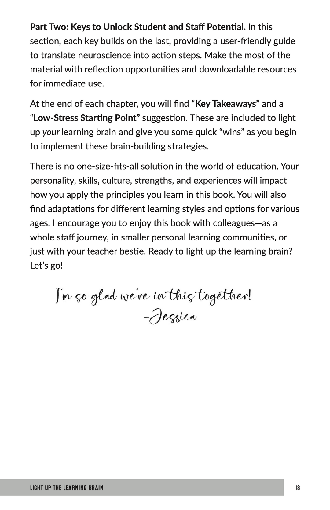 Light Up the Learning Brain